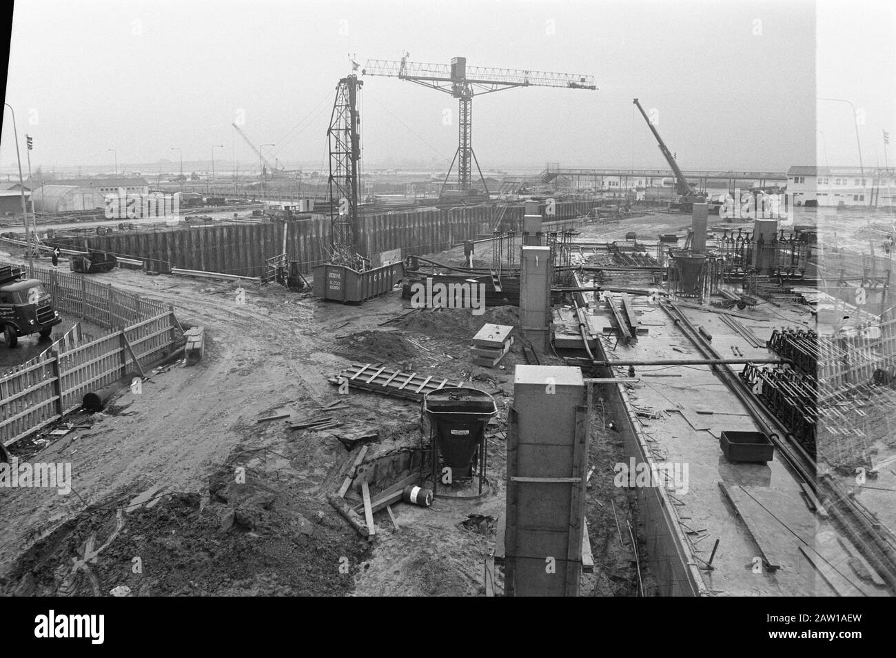 Mission Euro Publicity in cargo building, Schiphol Date: November 7, 1972 Location: North-Holland, Schiphol Stock Photo