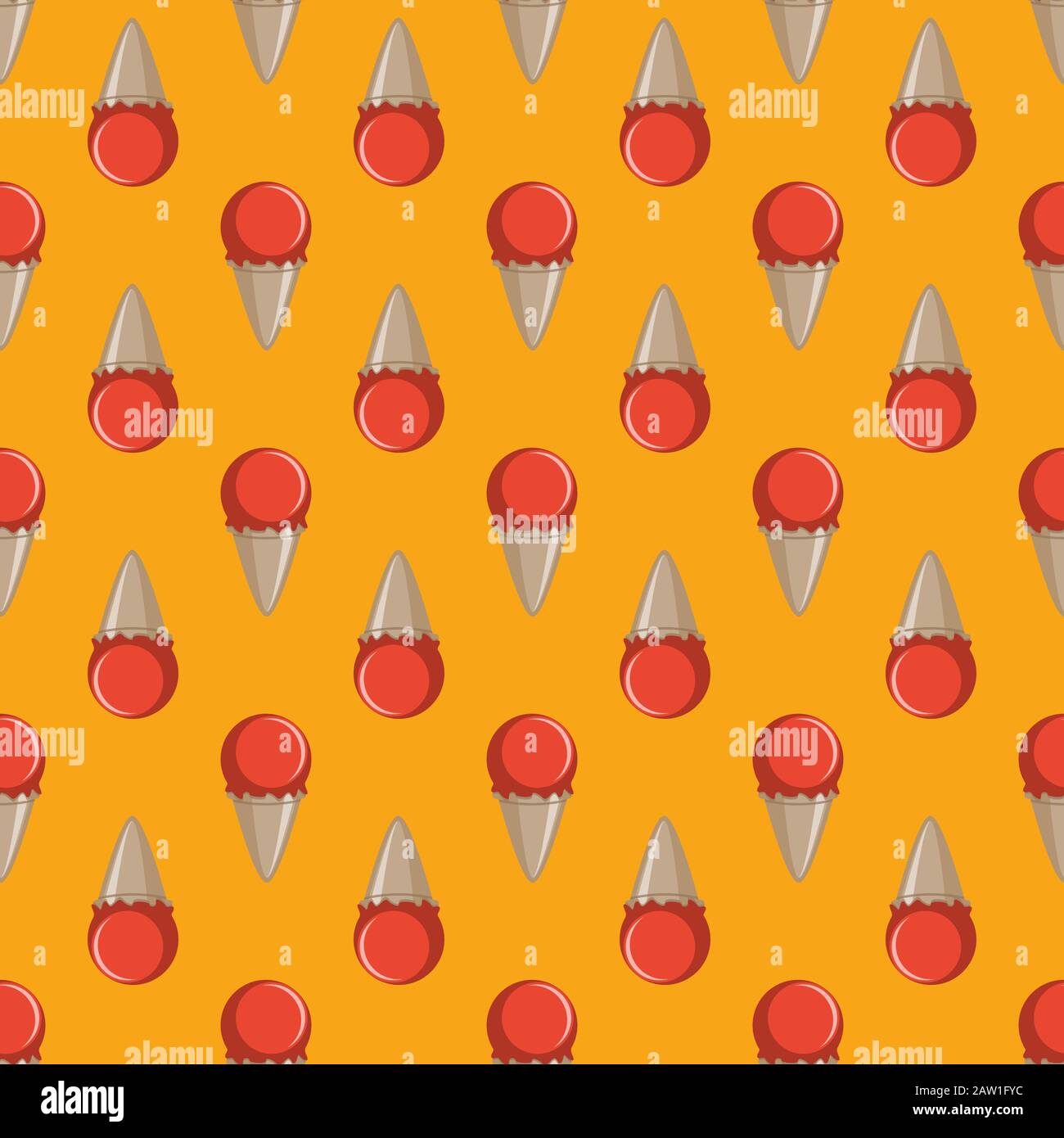 Ice cream choco cone seamless pattern background Stock Vector Image ...