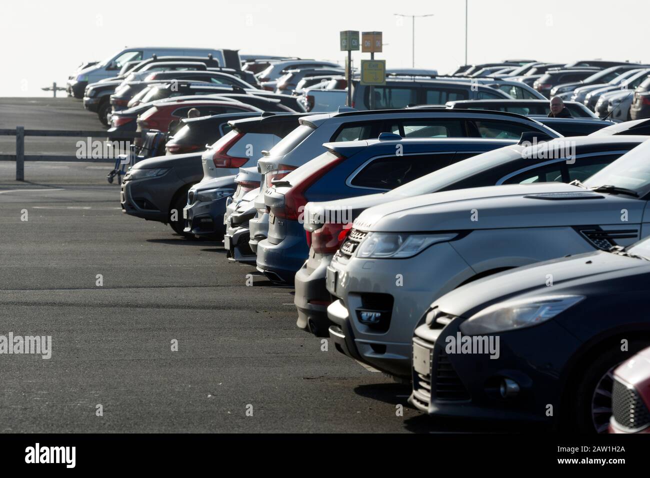 Cars parked at Birmingham Airport, UK Stock Photo Alamy
