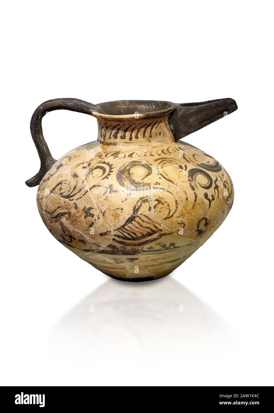 Minoan beak spouted rhython with nautilus, coral and seaweed design ...