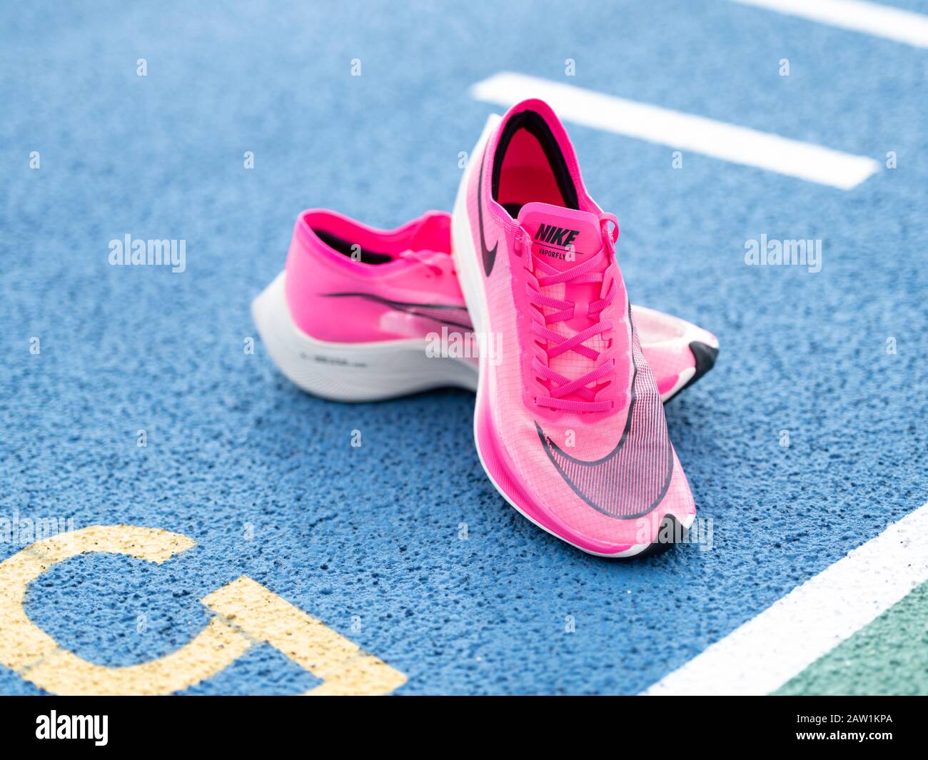 Nike zoomx vaporfly hi-res stock 