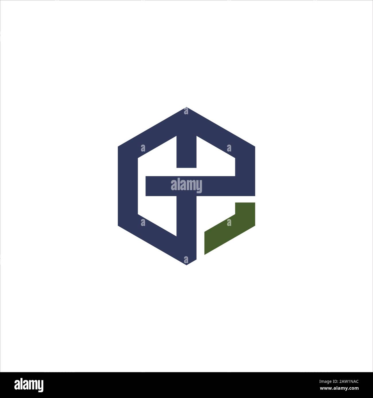 initial letter gp or pg logo vector design Stock Vector