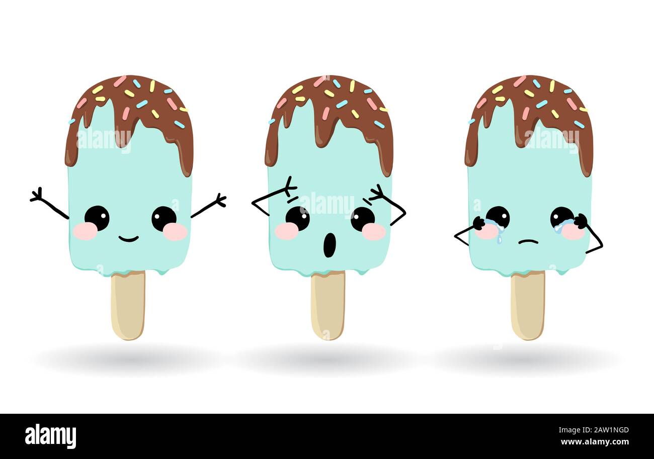 Ice cream set. Vector illustration Stock Vector Image & Art - Alamy