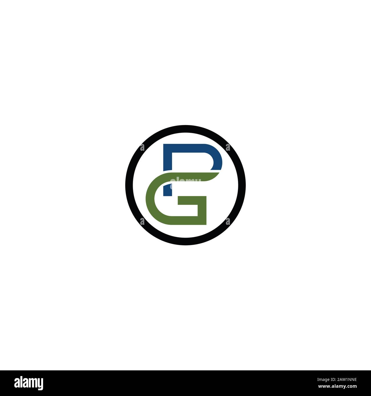 Initial Letter Gp Or Pg Logo Vector Design Stock Vector Image Art Alamy