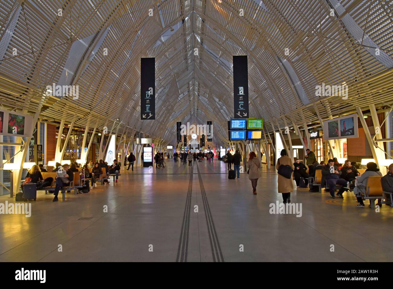 An interior view of the Saint Roch railway station in Montpellier, France Stock Photo Alamy