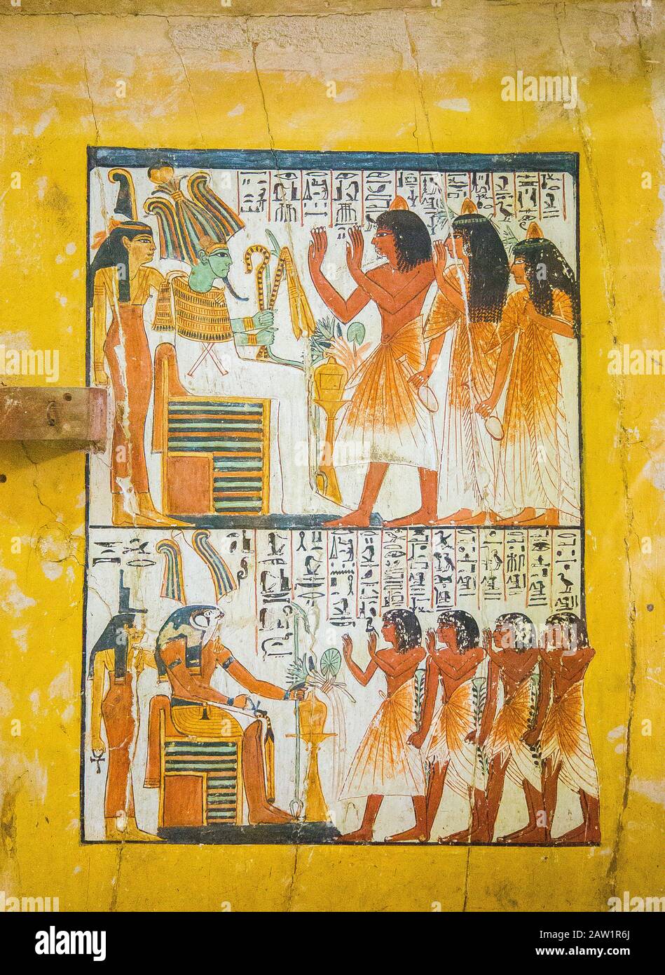 Egypt, Cairo, Egyptian Museum, from the tomb of Sennedjem, Deir el