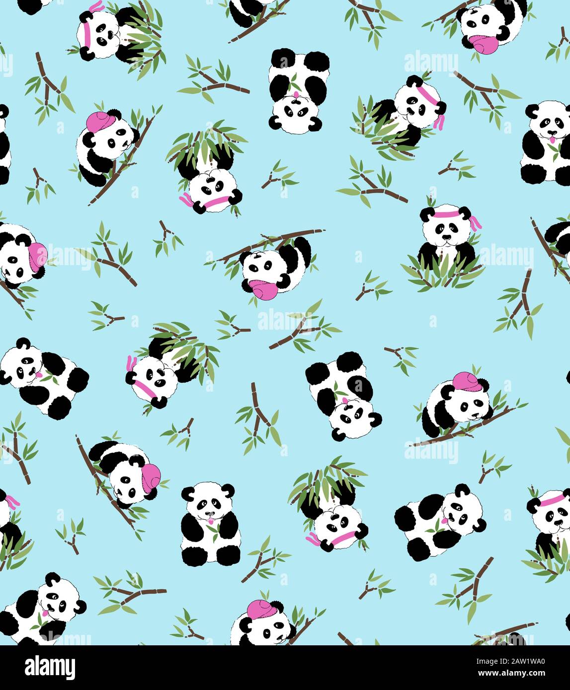 panda and bamboo pattern with blue background. EPS 8 Stock Vector Image & Art - Alamy panda and bamboo pattern with blue background. EPS 8 Stock Vector Image & Art - Alamy