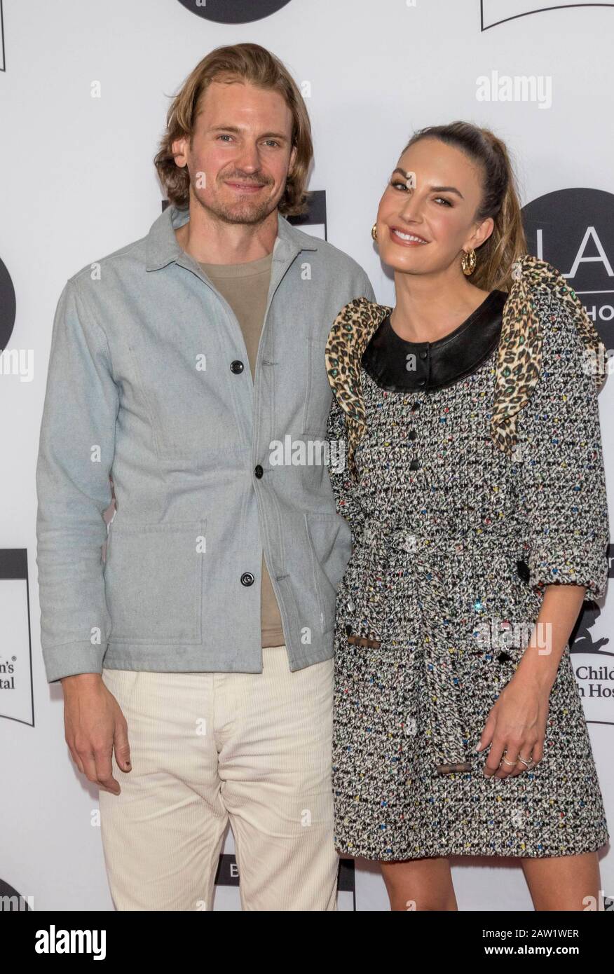 Josh Pence and Elizabeth Chambers Hammer attend the VIP Opening Night premiere of the 2020 LA Art Show at Convention Centre in Los Angeles, California, USA, on 06 February 2020. | usage worldwide Stock Photo