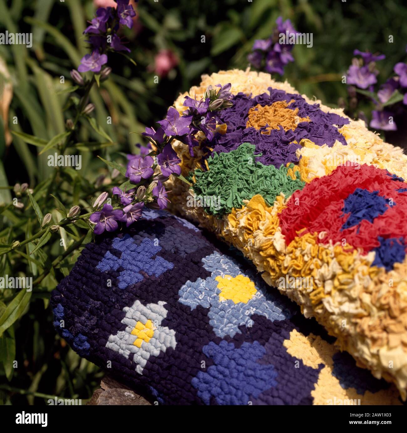 Examples of rag rugging Stock Photo Alamy