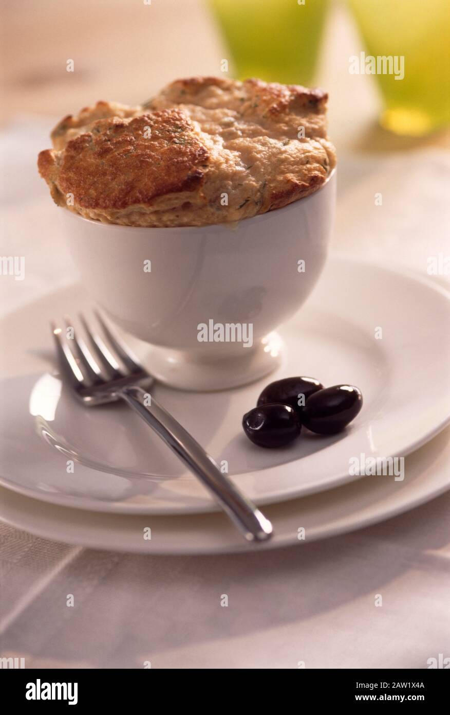 Individual cheese souffle Stock Photo - Alamy