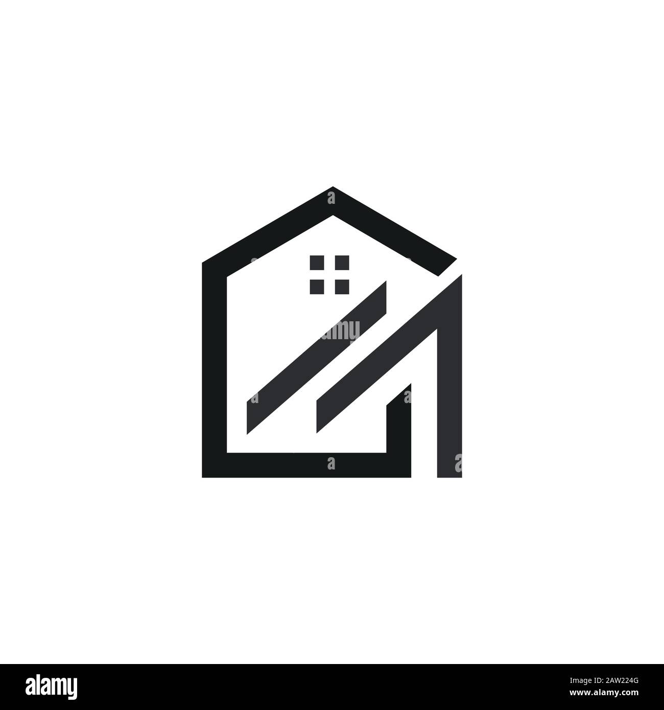 Initial letter gm or mg logo design template Stock Vector