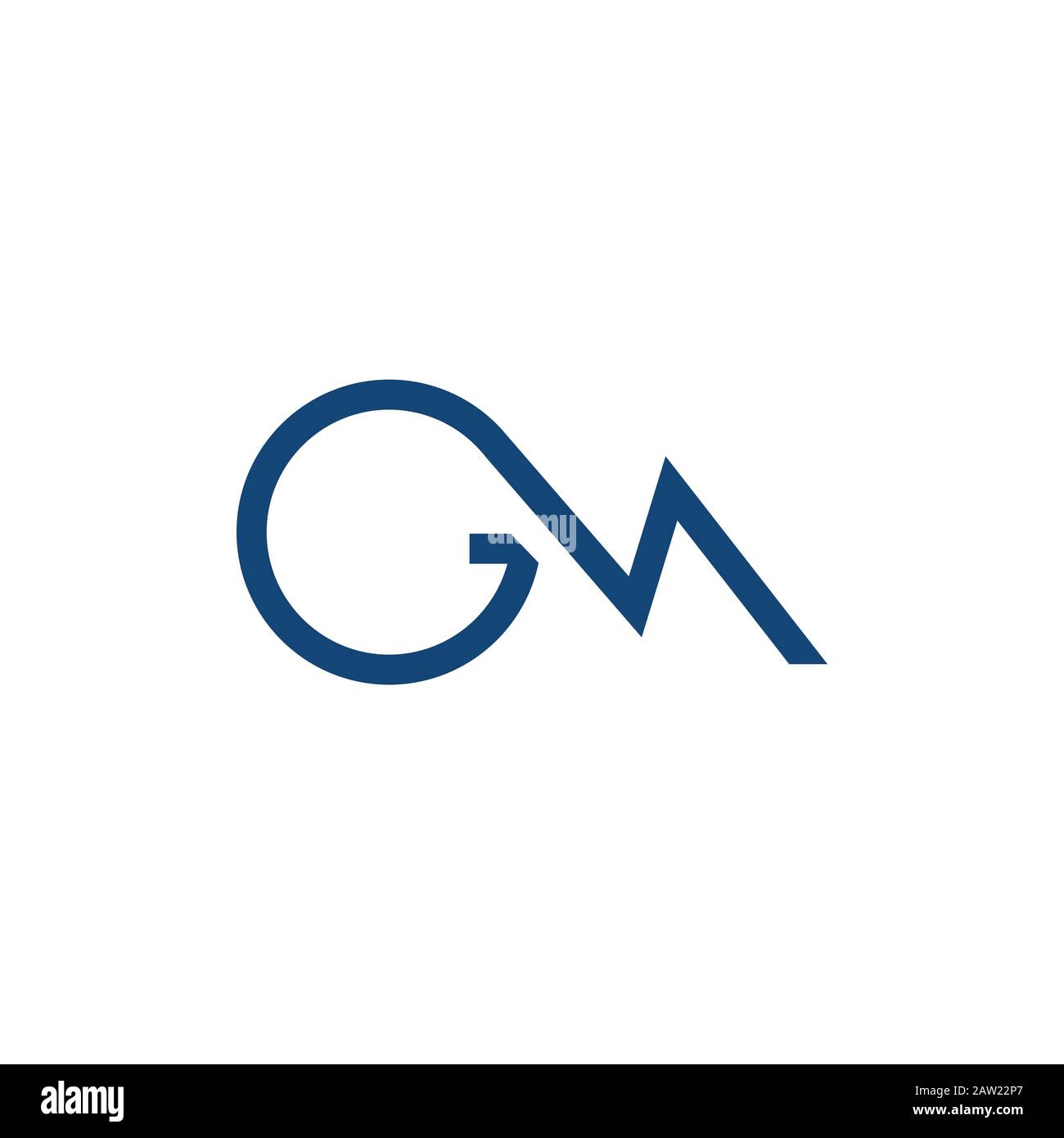 Premium Vector  Gm logo in unique, luxurious, mature, and elegant style. a  modern classic monogram serif font.