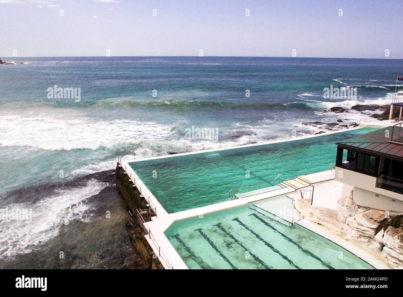 Icebergs pool, Bondi beach, Sydney, Australia Stock Photo