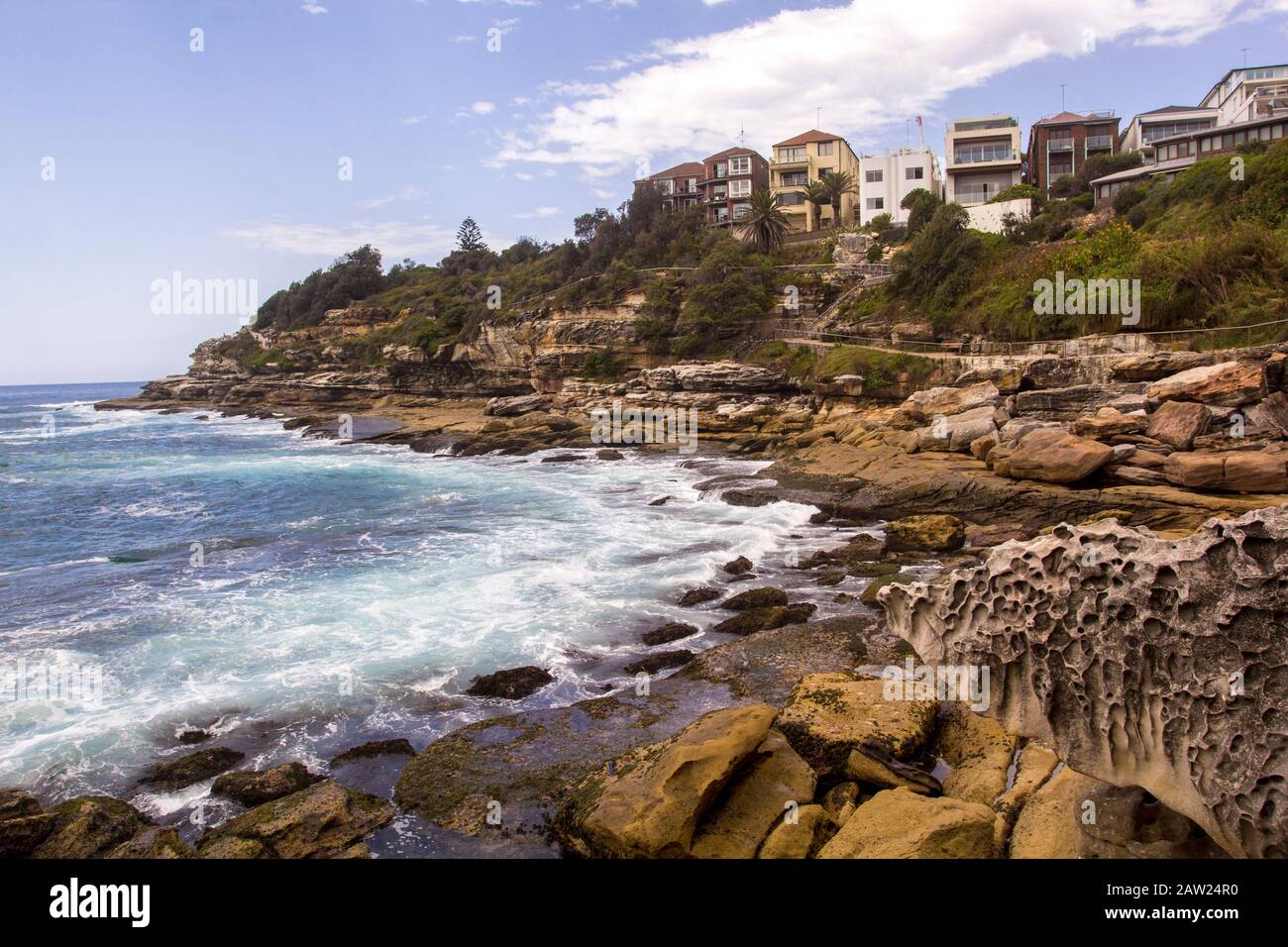 Bondi to Coogee Coastal walk, Sydney, Australia Stock Photo