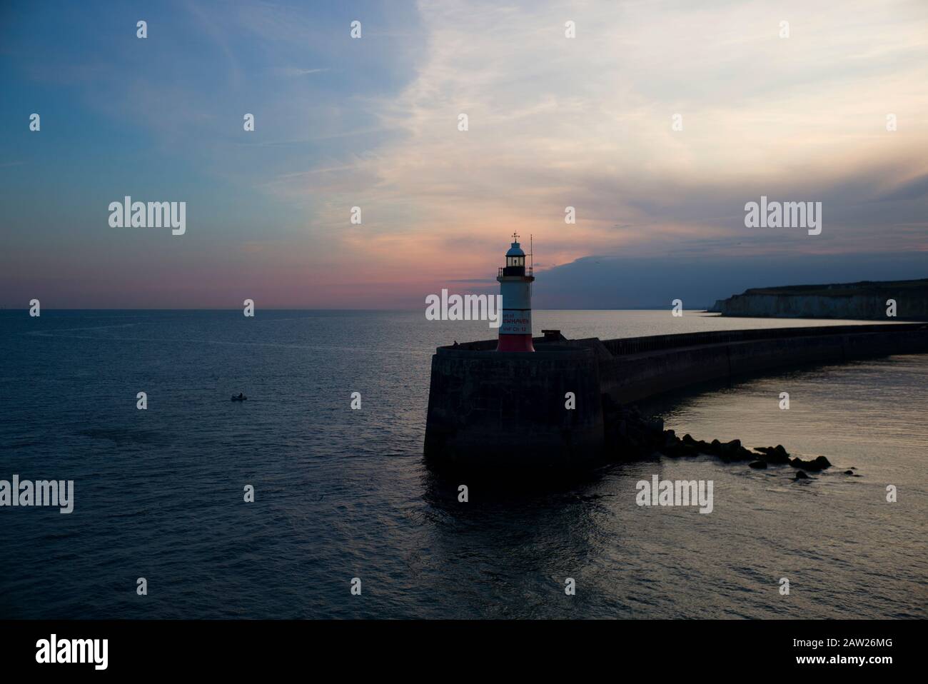 Lighthouse, Newhaven, Sussex Stock Photo