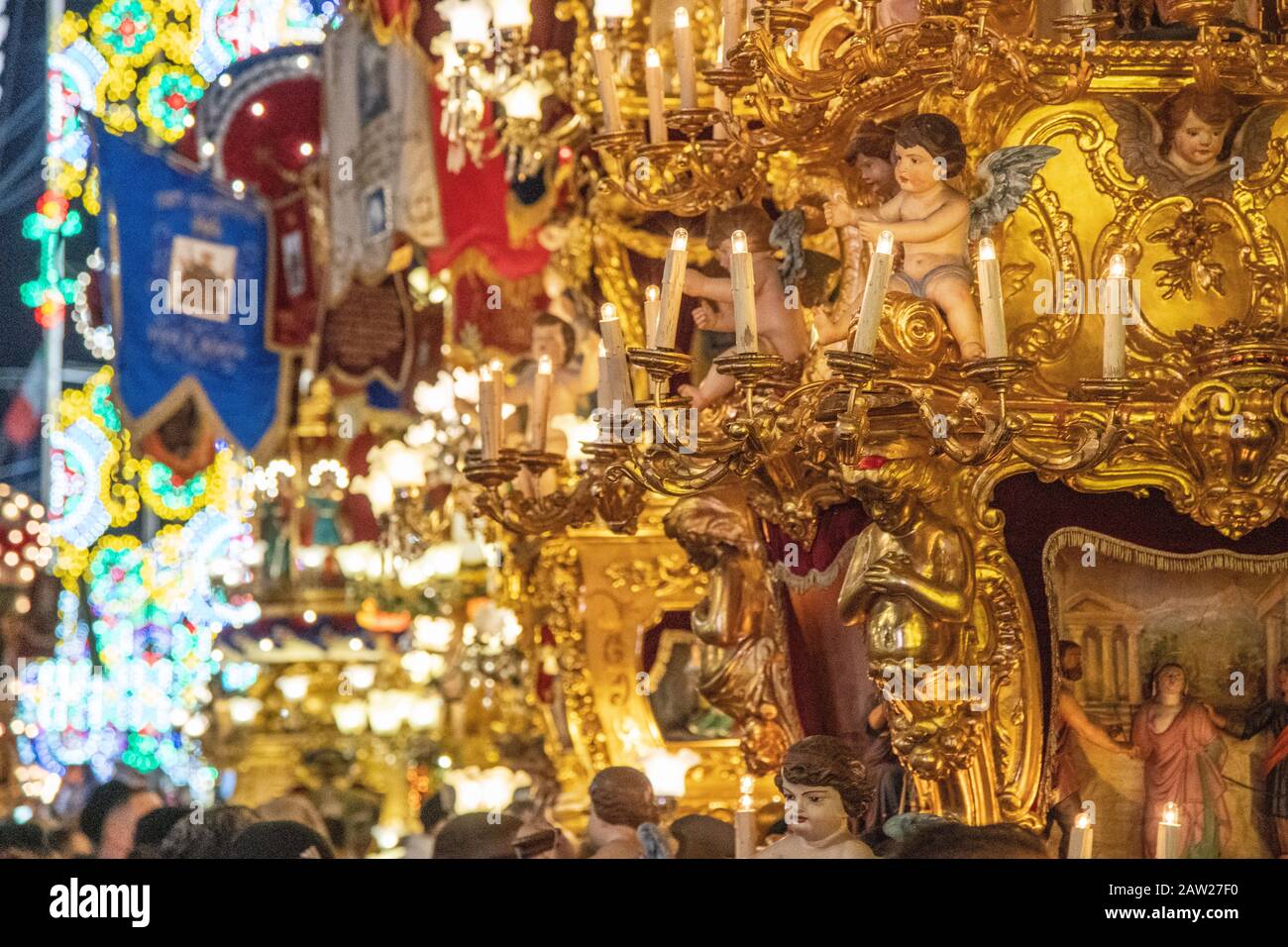 Catania Sicily, Italy - 5 February 2020. Feast Of Saint Agata. Patronal ...