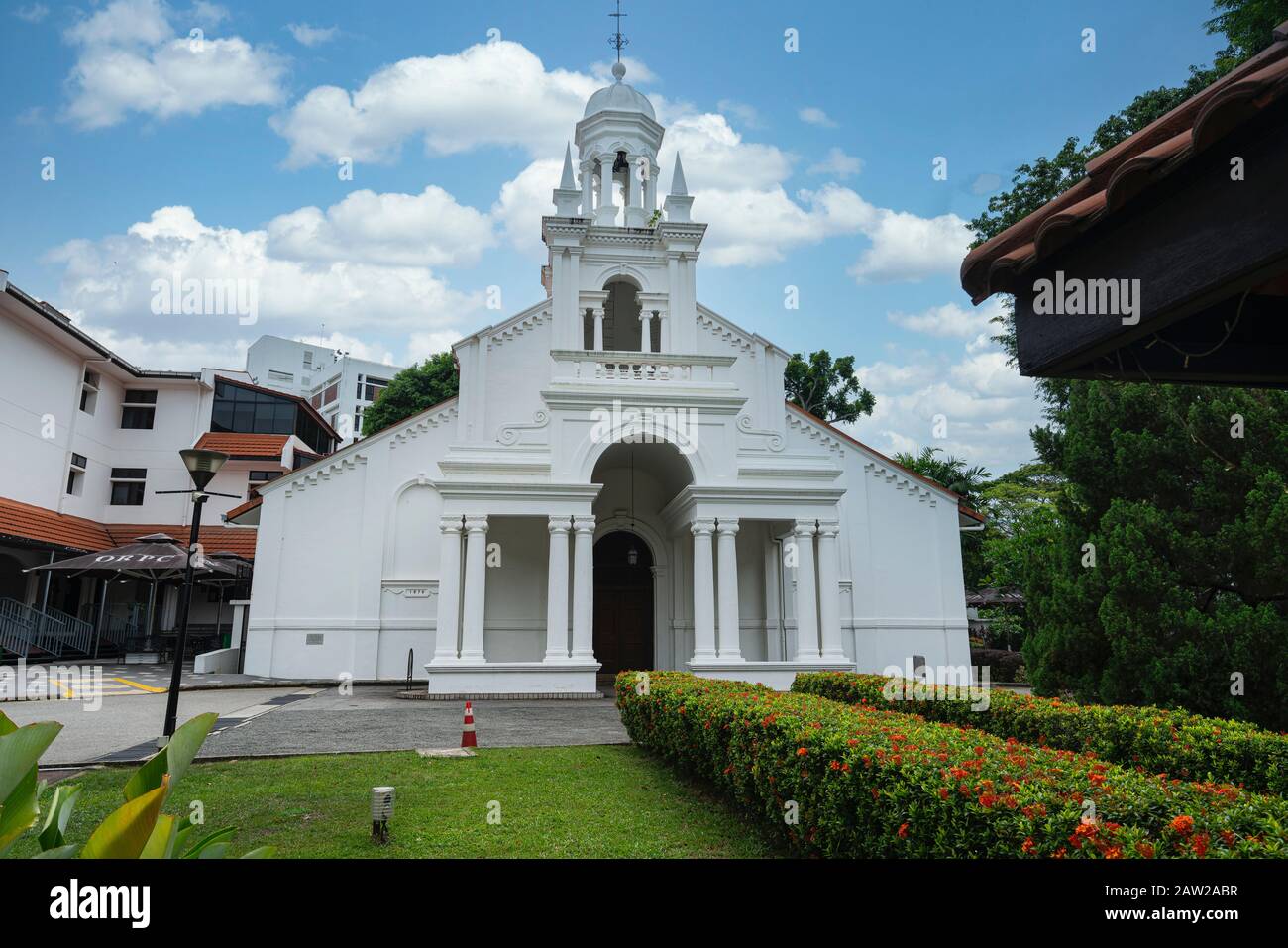 Singapore. January 2020.    An external view of the  Orchard Road Presbyterian Church Stock Photo