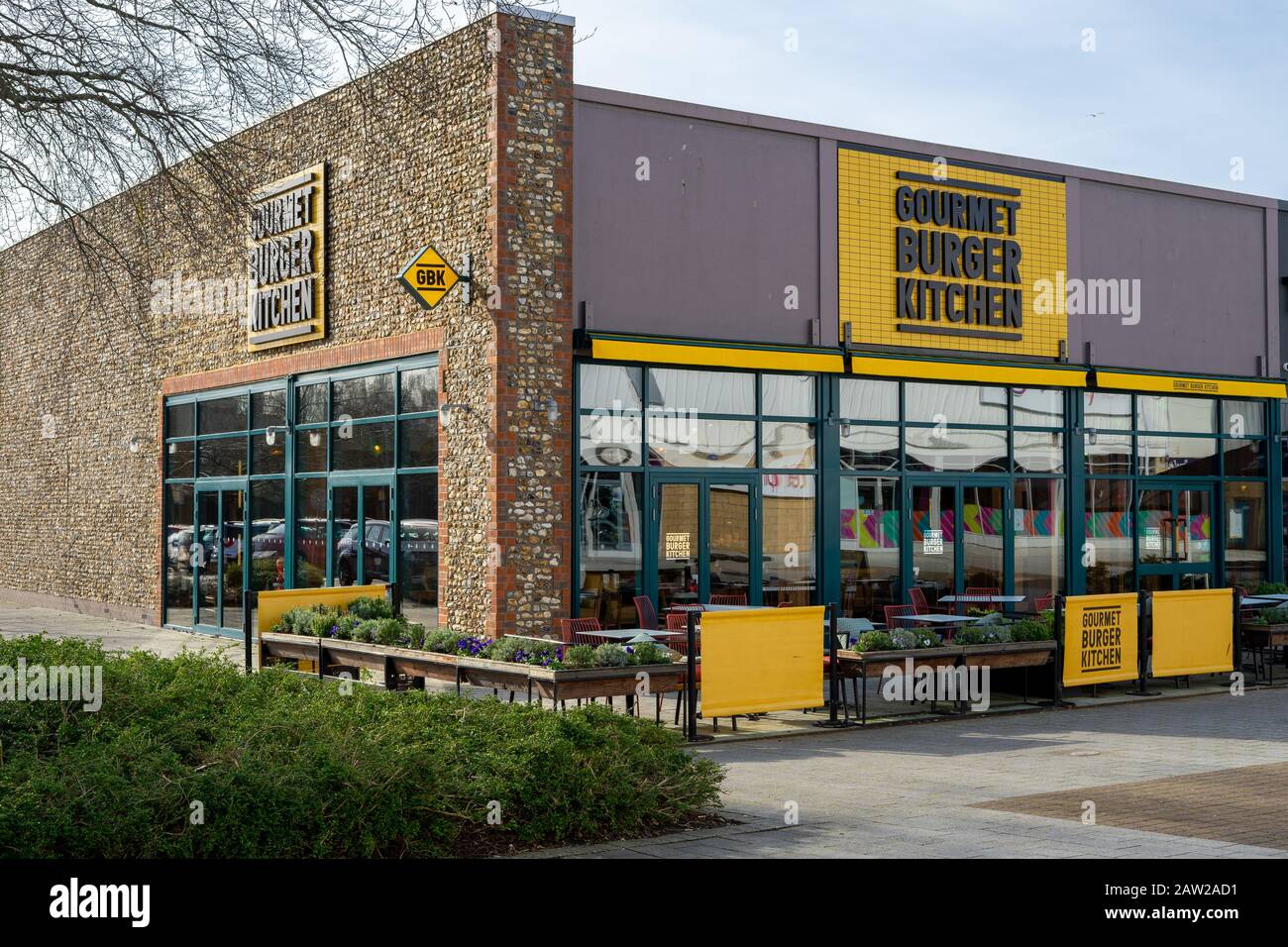 The exterior of a Gourmet Burger Kitchen restaurant Stock Photo