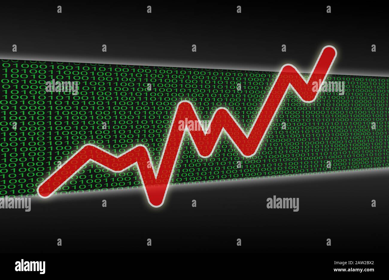 chart graph on matrix Stock Photo - Alamy