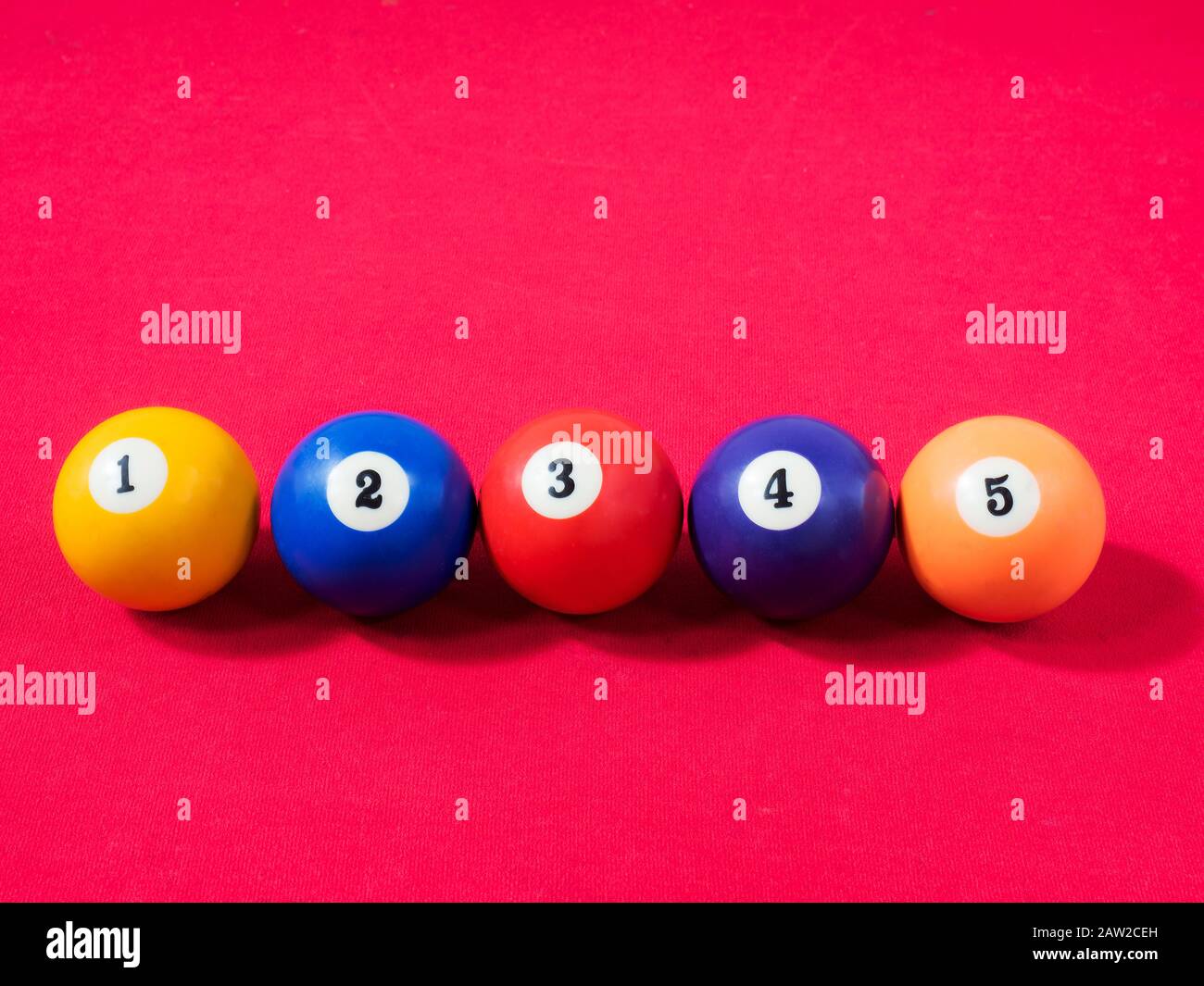 Game of american billiards played on a billiard table for two persons