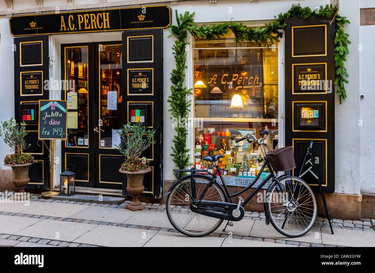 A C Perch Tea Shop, Copenhagen, Denmark Stock Photo - Alamy