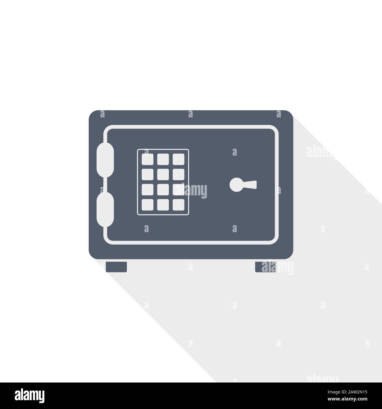 Digital safe vector icon, bank, business concept flat design ...
