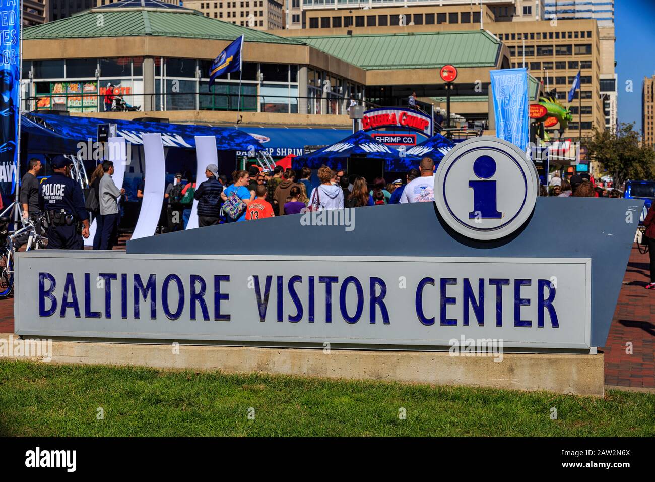 Baltimore, MD / US - October 15, 2016: The Visitor Sign sign in the ...