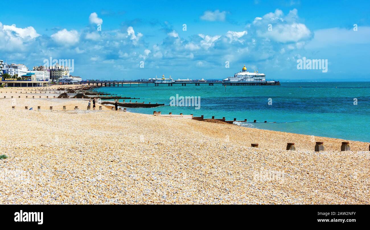 EASTBOURNE, EAST SUSSEX, UK JUNE 03 View of Eastbourne town
