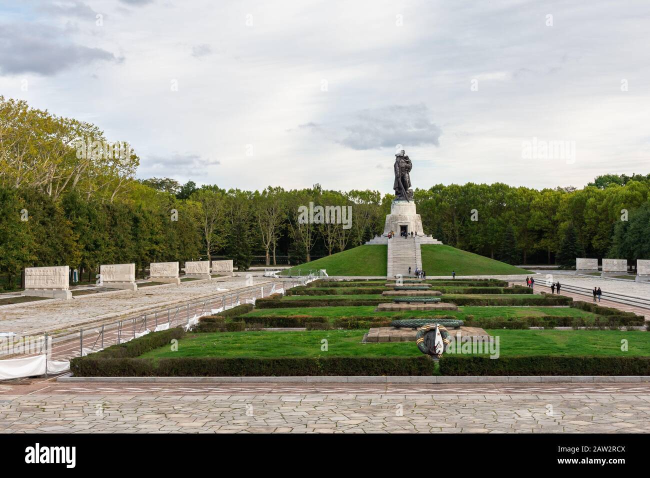 Berlin, Germany- October 6, 2019: the Soviet War Memorial in the Treptower Park Stock Photo