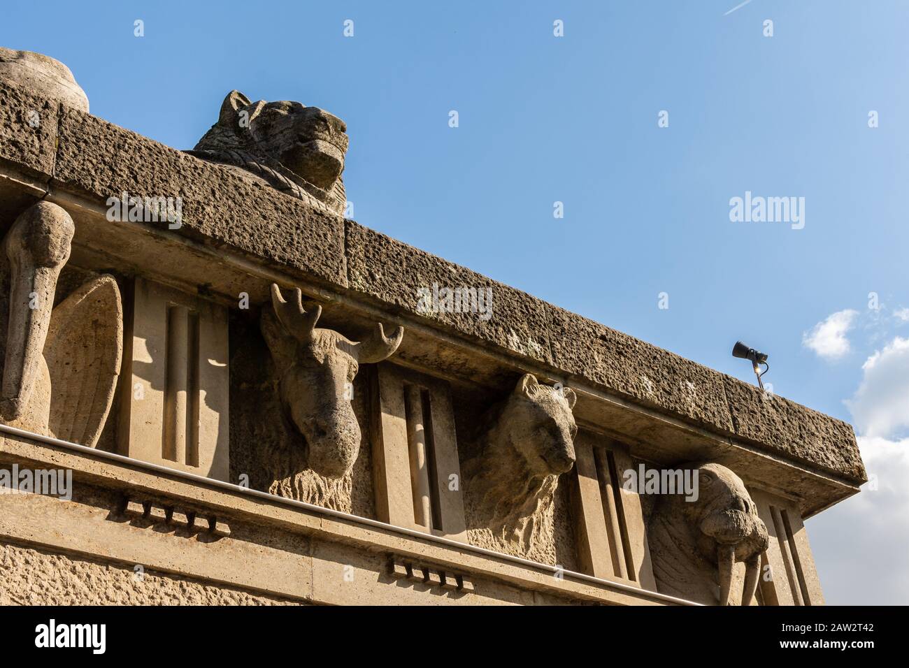 Berlin, Germany- October 7, 2019: Berlin Zoological Garden building ...