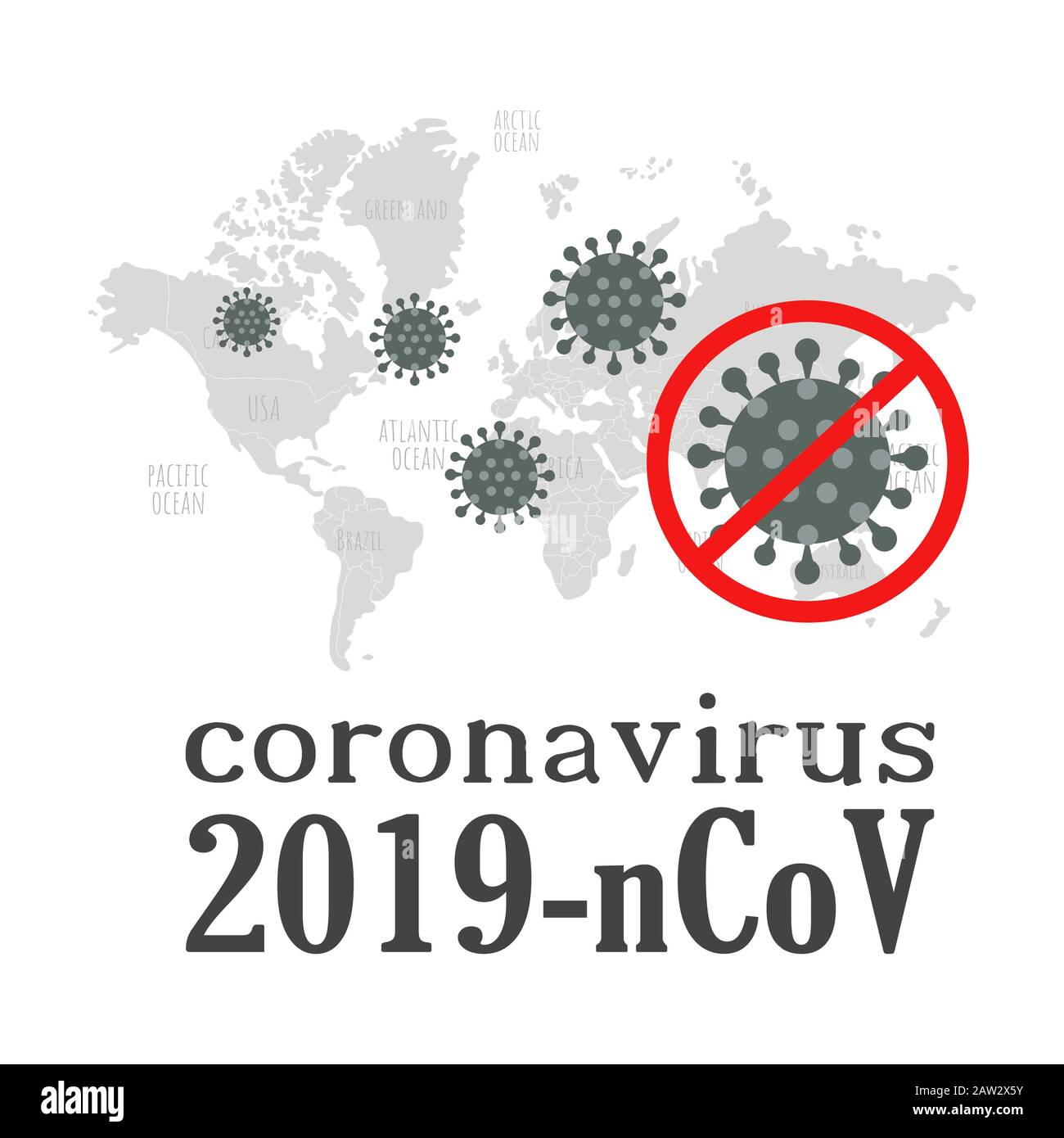 Coronavirus World map vector illustration Stock Vector Image & Art - Alamy