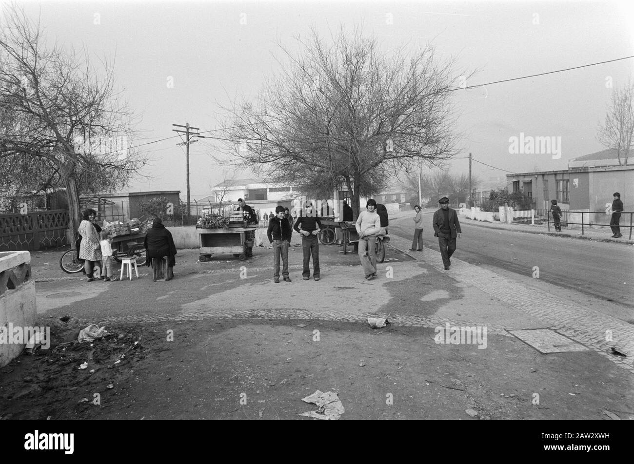 Portugal, politics, streets etc .; slum in Lisbon Date: February 11, 1975 Location: Lisbon, Portugal Keywords: POLITICS Stock Photo