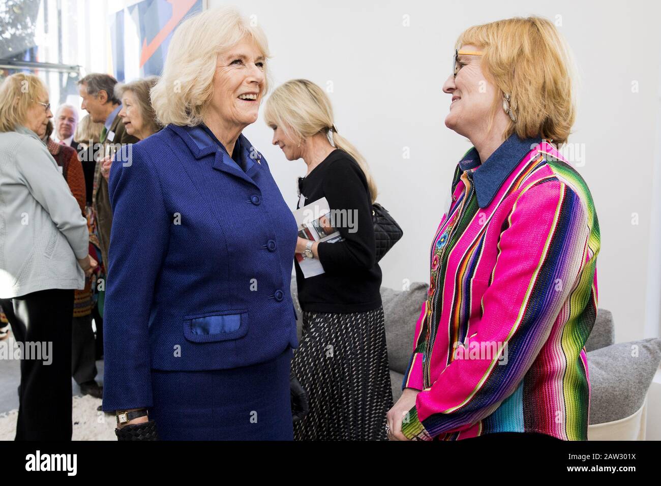 The Duchess of Cornwall during a visit to Maggie's at the Royal Marsden ...