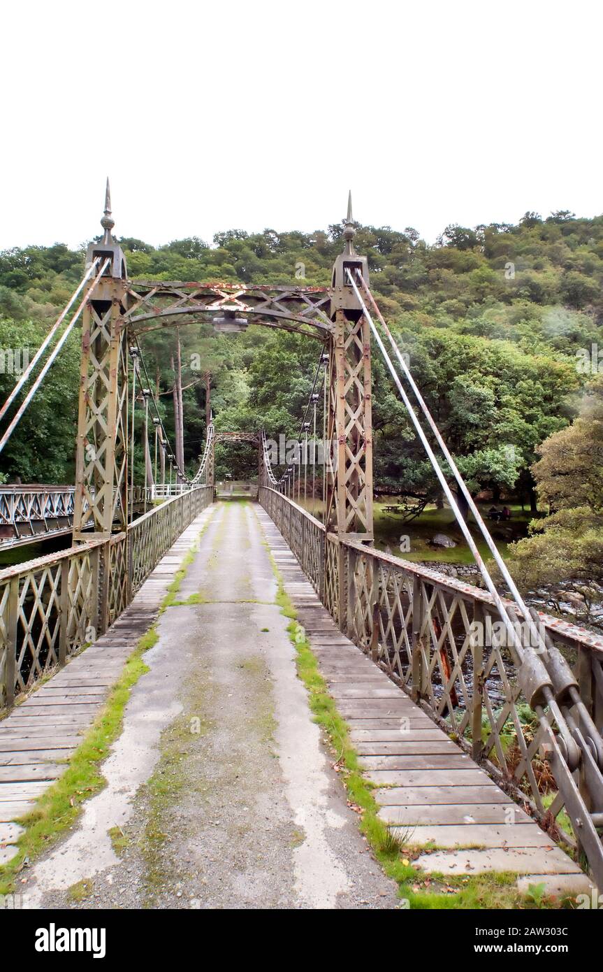 Elan Valley  c2016 Photo 12x8 The old suspension bridge spanning the Elan River 