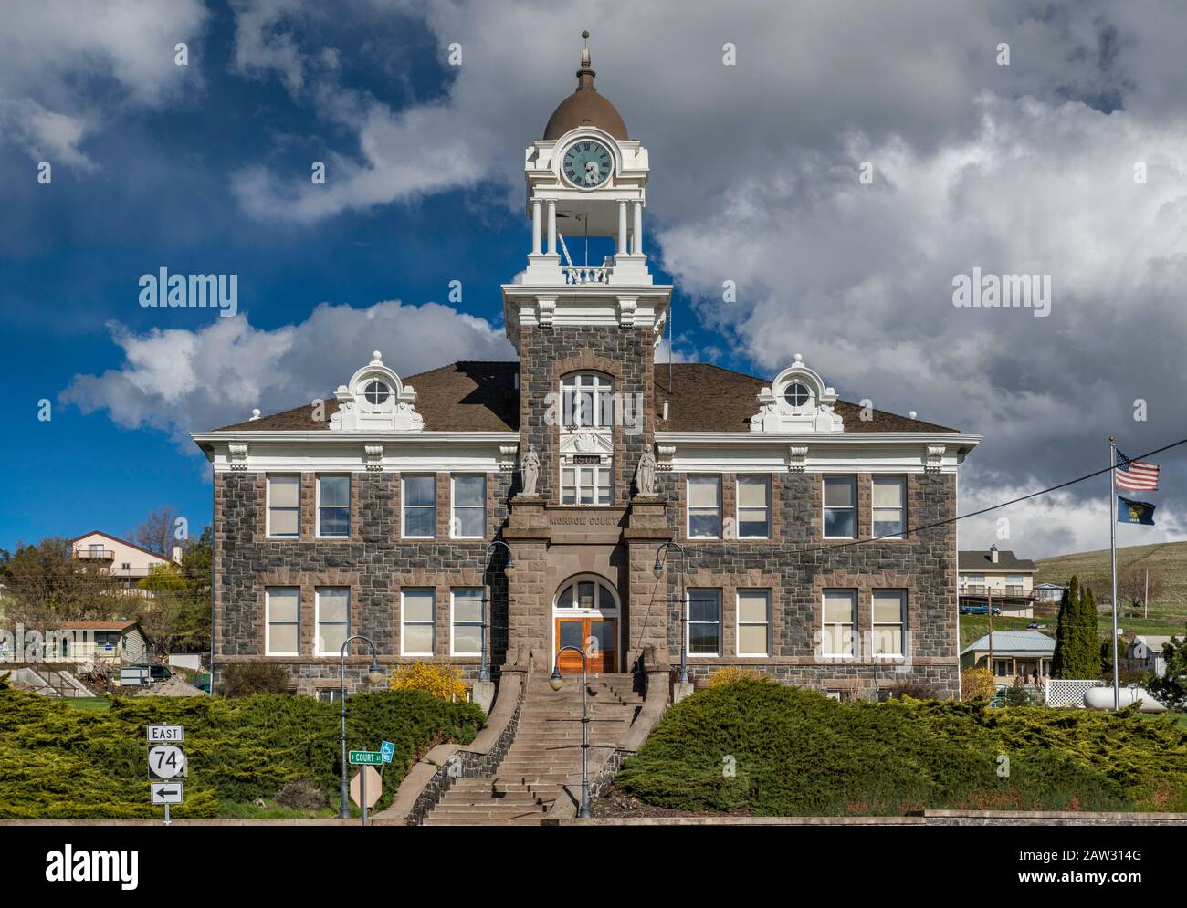 Morrow County Courthouse, 1909, American Renaissance style, in Heppner