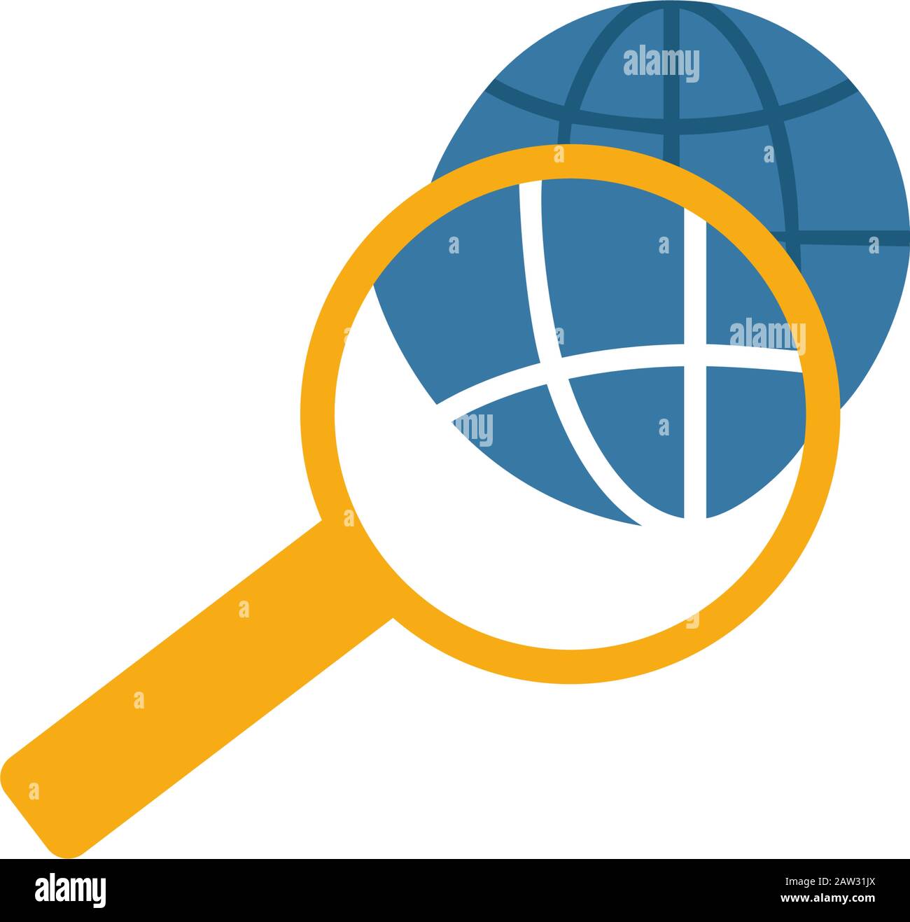 Global Search icon. Simple element from human resources icons ...