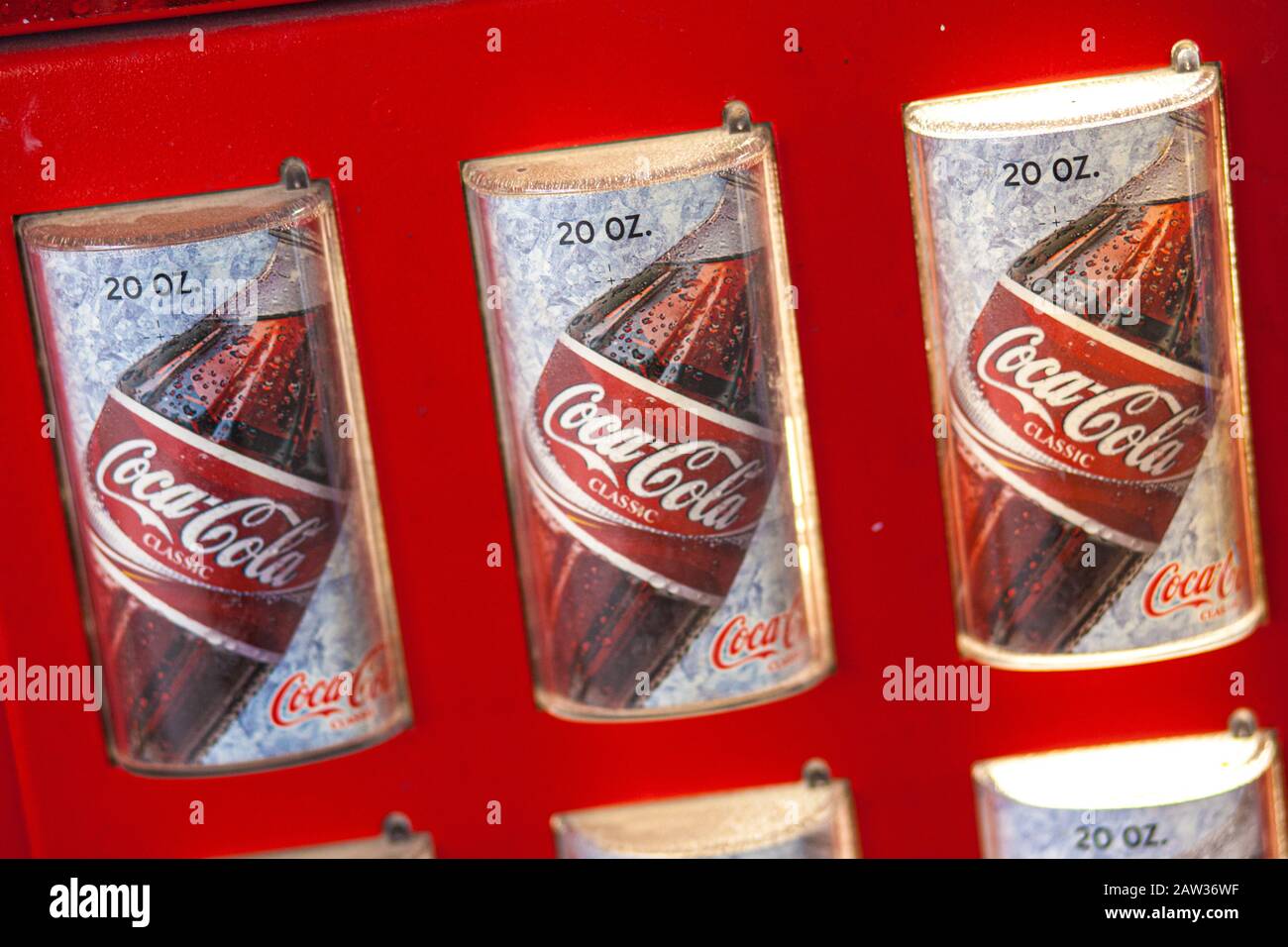 A coca cola vending machine Stock Photo