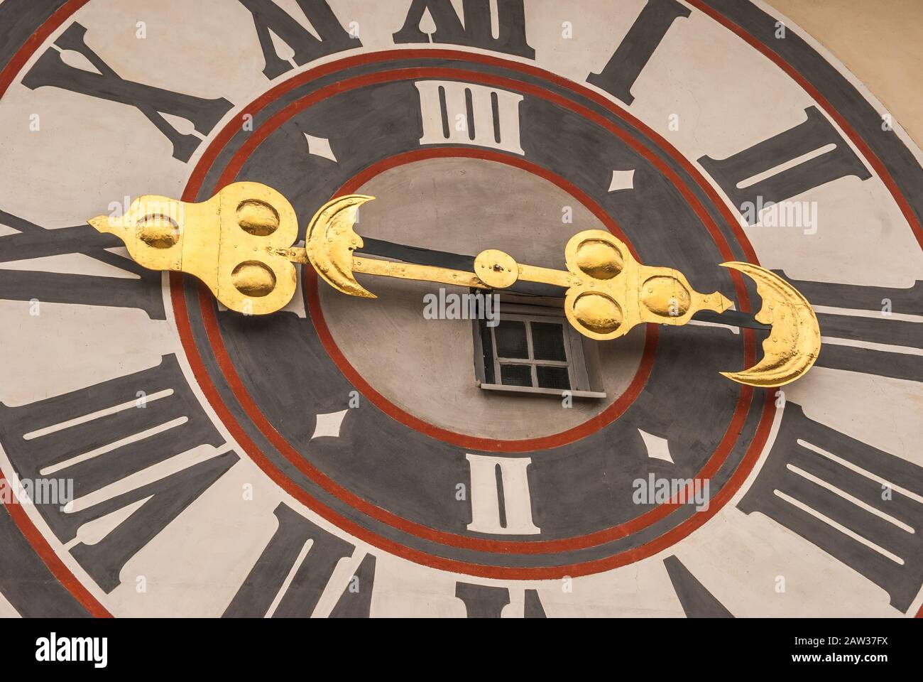 The medieval Clock tower Uhrturm is a symbol of Graz, Austria Stock ...