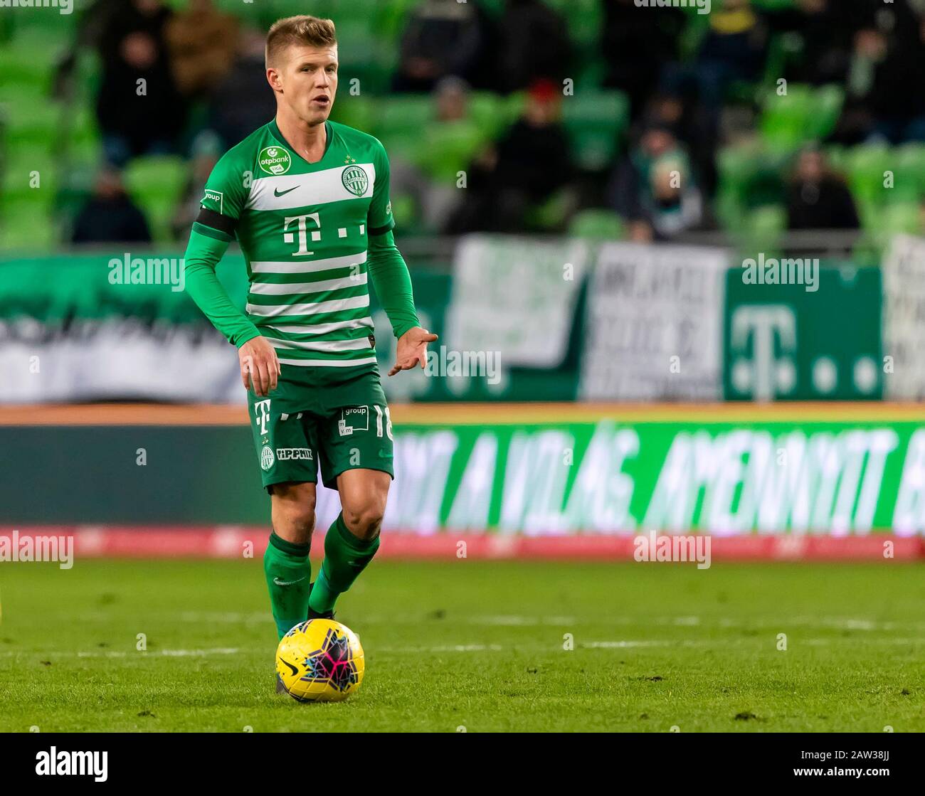 BUDAPEST, HUNGARY - MAY 27: (r-l) Endre Botka of Ferencvarosi TC