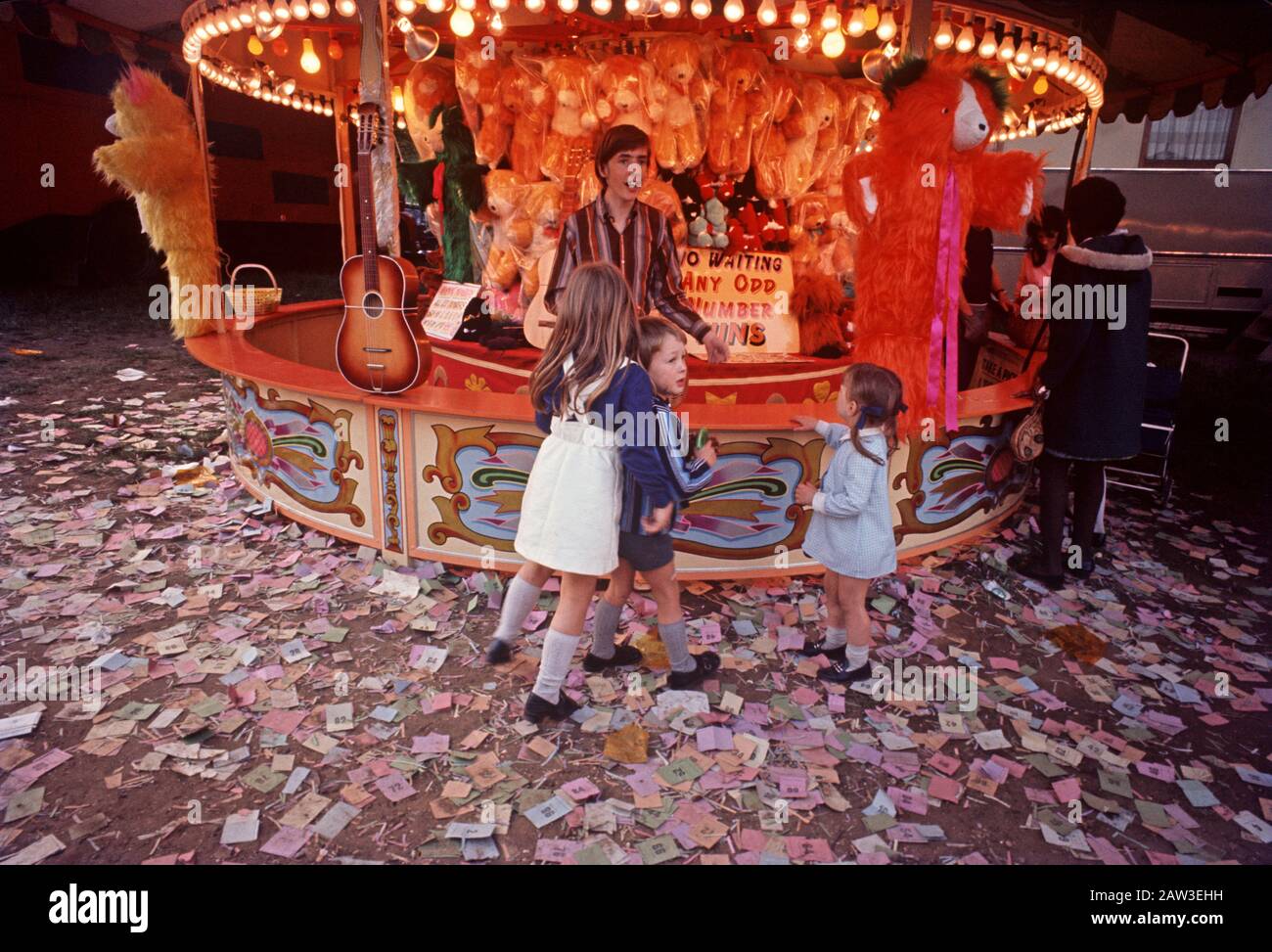 Hampstead Heath Fair in the 70s, London Stock Photo Alamy