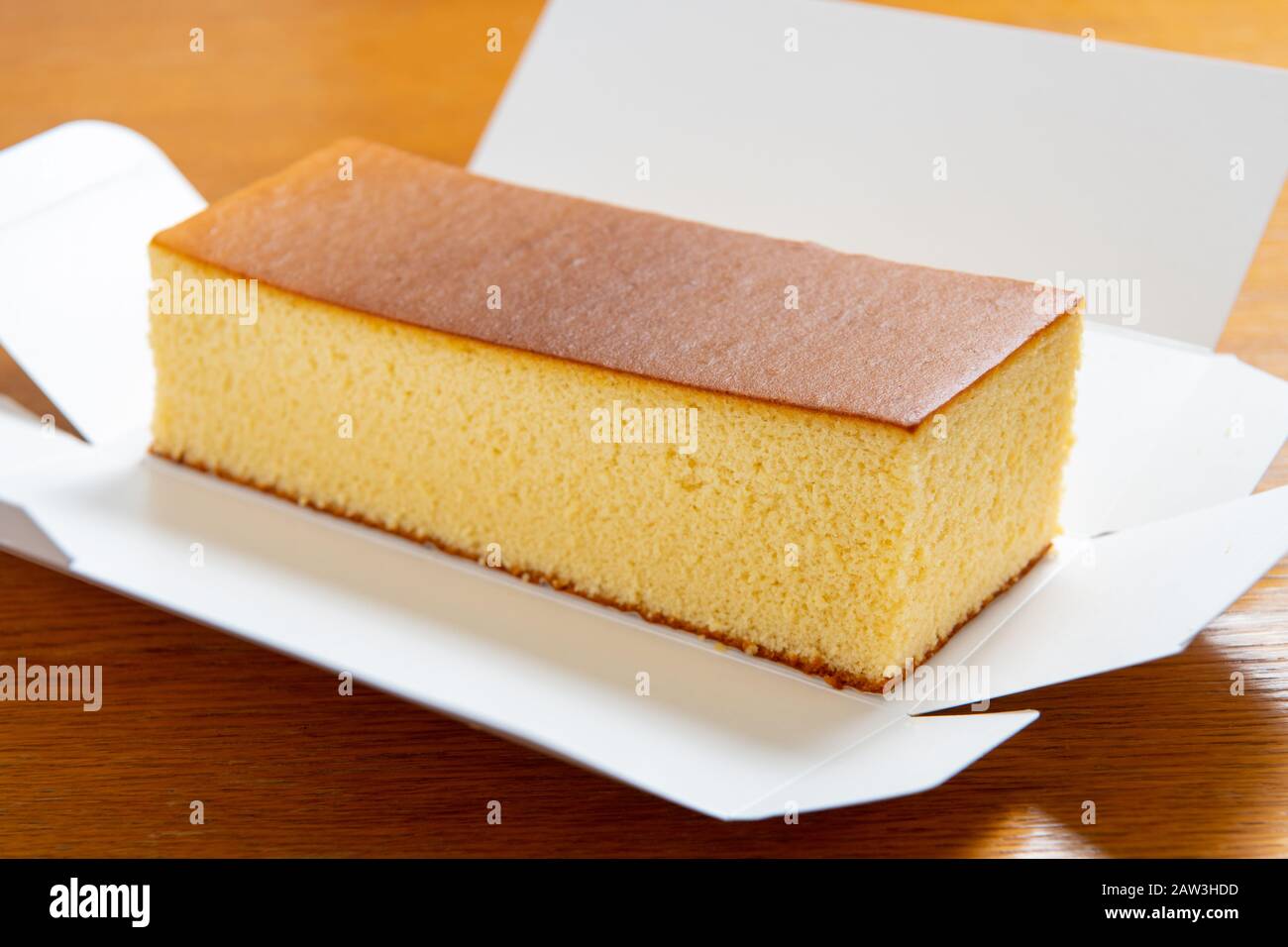 japanese sweets, castella cake, sponge cake (Japanese sponge cake Stock
