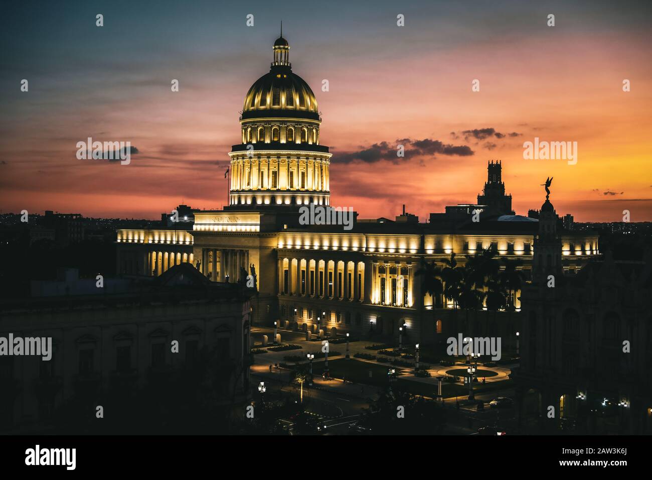 The Capital building in Havana, Cuba Stock Photo