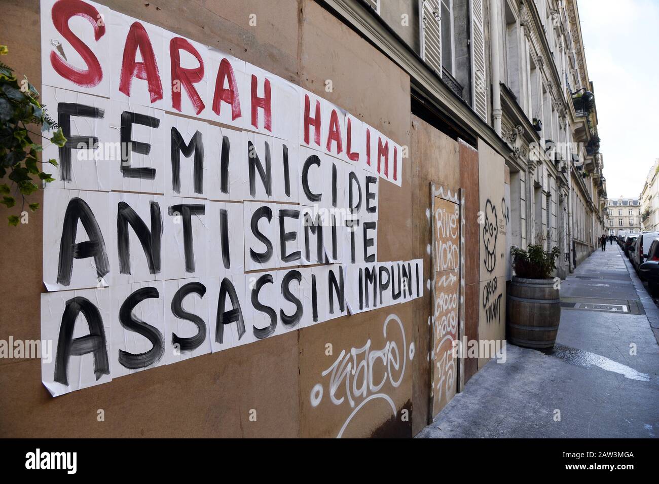 Sarah Halimi antisemitic crime - Paris - France Stock Photo