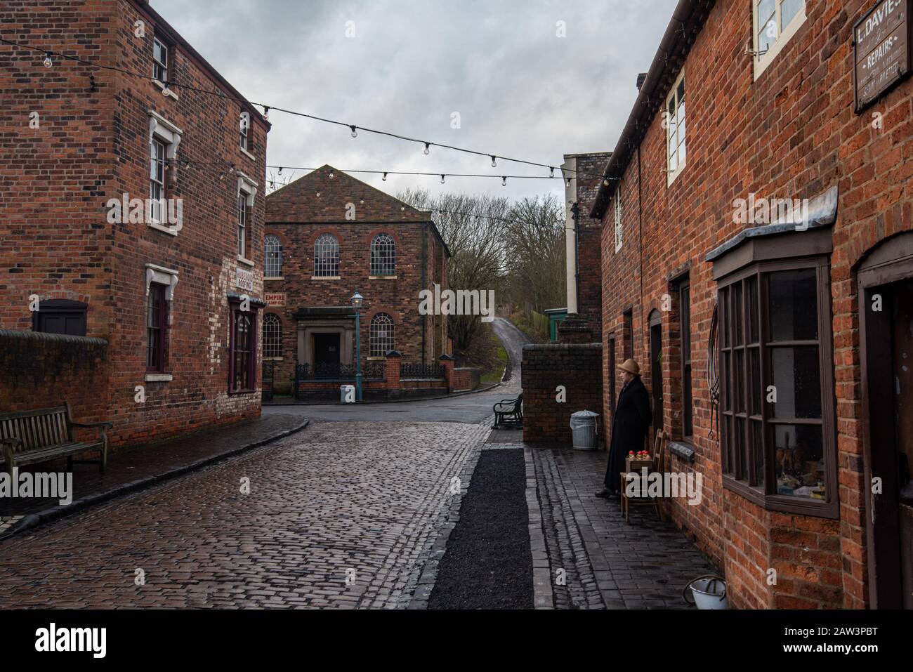 Dudley, United Kingdom - 12 19 2019: Black country living museum reflects recreated  Victorian period, expanded coal industry, industrial revolution t Stock Photo