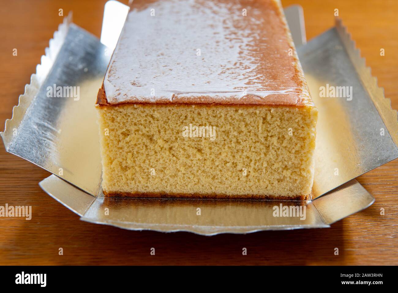 japanese sweets, castella cake, sponge cake (Japanese sponge cake Stock