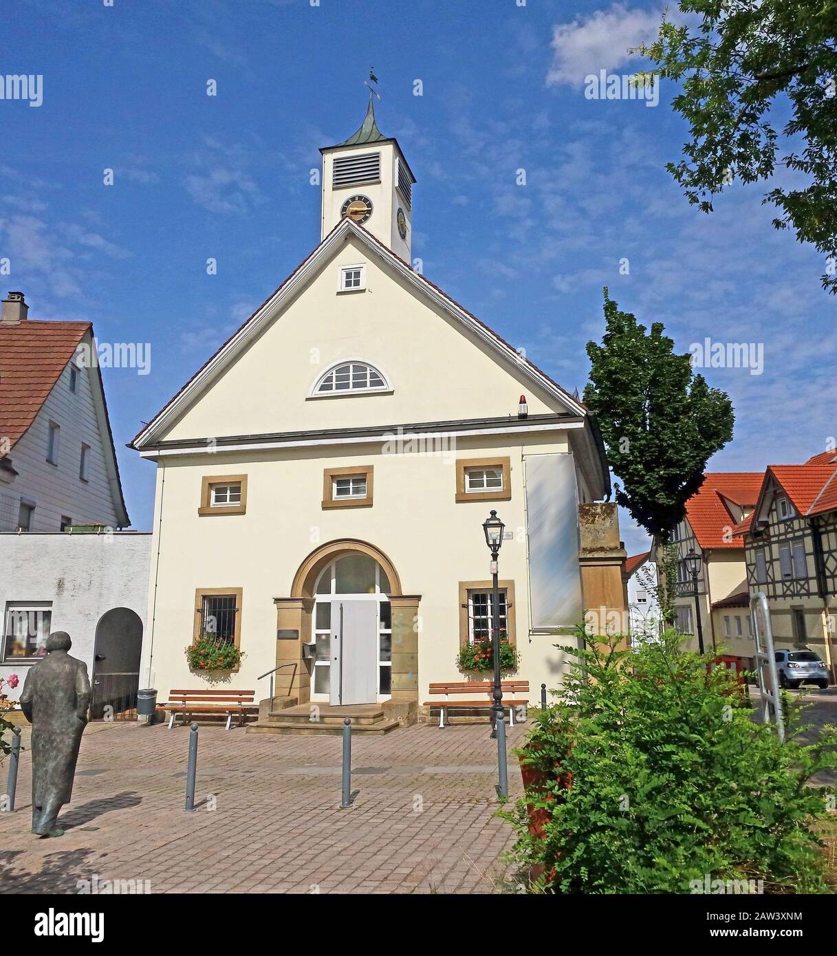 Theodor-Heuss-Museum in Brackenheim, it hosts an exhibition on the life and work of the first Federal President Theodor Heuss, who was born on 31 Janu Stock Photo