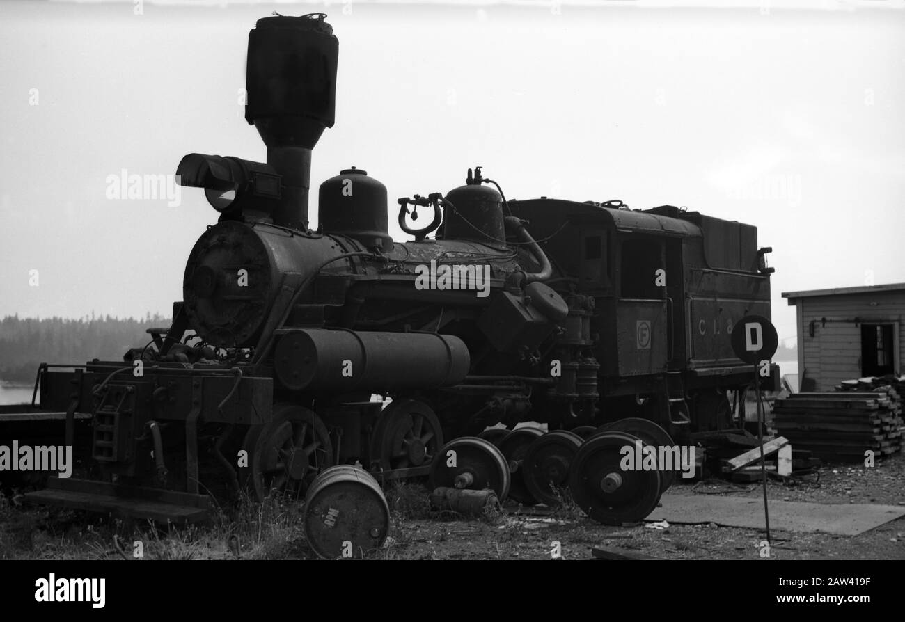 cl&rco Comox Logging and Railway Company steam locomotive engine number 10 Stock Photo