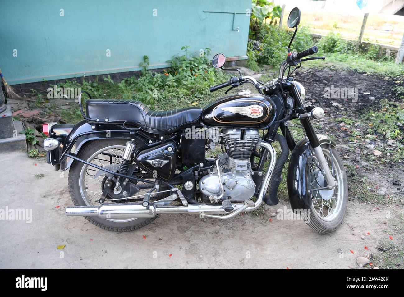 Royal Enfield Motor Bike India Stock Photo Alamy