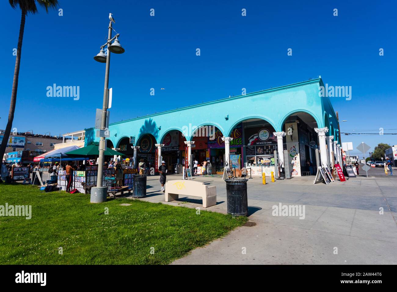 Venice beach park, Santa Monica, Los Angeles, California, United States of america. USA. October 2019 Stock Photo