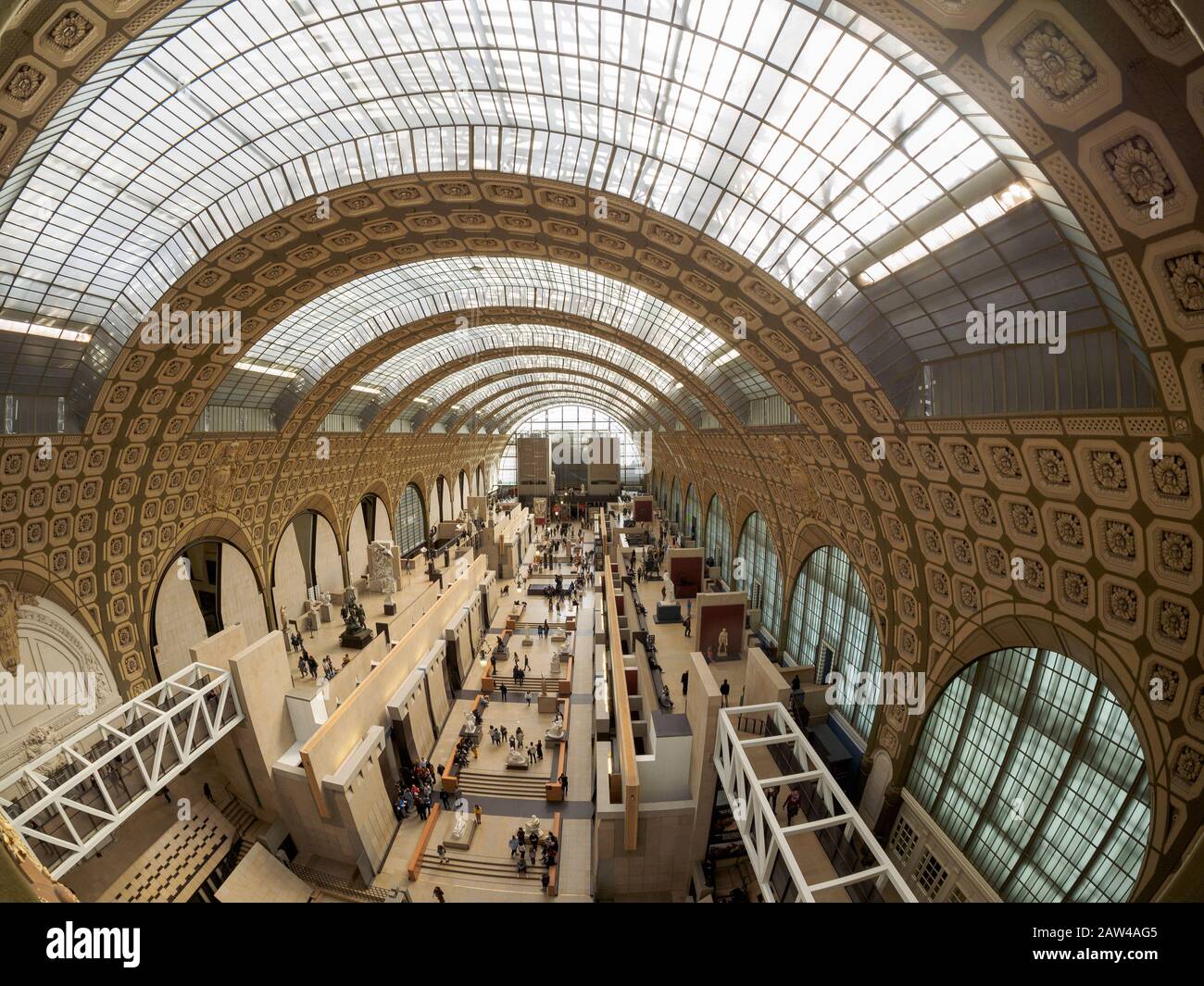 Paris, France - March 19 2019. Interior of the Musee d'Orsay in Paris ...